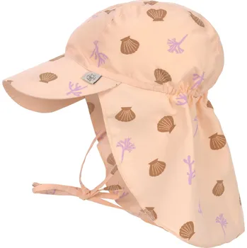 Čepice LÄSSIG Sun Protection Flap Hat Corals peach rose Obvod hlavy: 46/49 cm