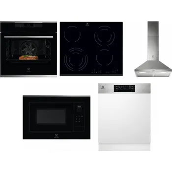 Set domácích spotřebičů ELECTROLUX KOEBP39X + ELECTROLUX EHF6343FOK + ELECTROLUX LFC316X + ELECTROLUX LMS4253TMX + ELECTROLUX EEM48300IX