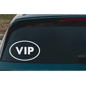 Samolepící dekorace Lepy.cz Samolepka na auto VIP Velikost (šířka x výška): 15x10cm, Barevná varianta: Světle žlutá