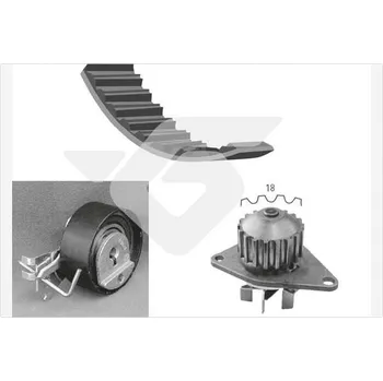 Rozvod motoru Vodni pumpa + sada ozubeneho remene, , 1610793180, HUTCHINSON, KH 161WP48