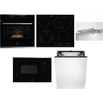 Set domácích spotřebičů ELECTROLUX KOEBP39X + ELECTROLUX EHF6547FXK + ELECTROLUX LFP326S + ELECTROLUX LMS4253TMX + ELECTROLUX EEA27200L