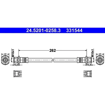 Brzdová hadice Brzdová hadice, , 9094702G20, ATE, 24.5201-0258.3