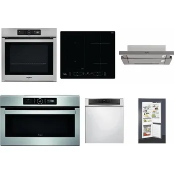 Set domácích spotřebičů WHIRLPOOL AKZ9 9480 IX + WHIRLPOOL WL B8160 NE + WHIRLPOOL AKR 5390/1 IX + WHIRLPOOL ABSOLUTE AMW 730 IX + WHIRLPOOL WBC 3C34 PF X + WHIRLPOOL ART 65031