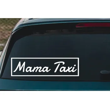 Samolepící dekorace Lepy.cz Samolepka na auto Mama taxi Velikost (šířka x výška): 25x7cm, Barevná varianta: Krémová