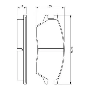 Brzdová destička Sada brzdových destiček, kotoučová brzda, , BOSCH, 0 986 424 136