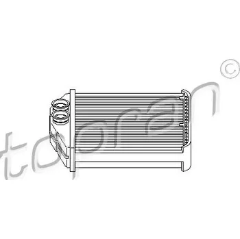 Výměník tepla, vnitřní vytápění, , 09196140, 1618222, TOPRAN, 207 469