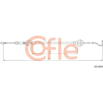 Brzdový systém Lanko plynu, , COFLE, 10.1416