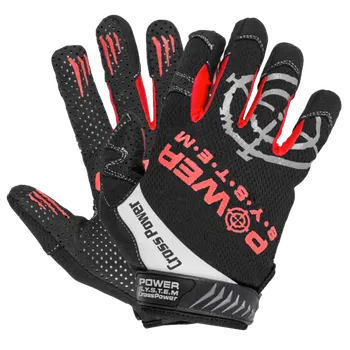 Fitness rukavice Power System Rukavice Cross Power PS-2860 červené - L