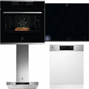 Set domácích spotřebičů ELECTROLUX KOEBP39X + ELECTROLUX LIR60433B + ELECTROLUX LFT426X + ELECTROLUX EEM48300IX