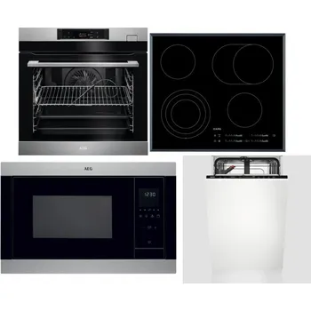 Set domácích spotřebičů AEG BSK782380M + AEG Mastery DirectTouch HK654070FB + AEG Mastery MSB2547D-M + AEG Mastery GlassCare FSE73407P