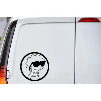 Samolepící dekorace Lepy.cz Samolepka na auto Lisa Velikost (šířka x výška): 20x20cm, Barevná varianta: Světle šedivá