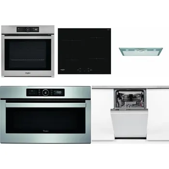 Set domácích spotřebičů WHIRLPOOL AKZ9 9480 IX + WHIRLPOOL WS Q2760 BF + WHIRLPOOL AKR 650/1 IX + WHIRLPOOL ABSOLUTE AMW 730 IX + WHIRLPOOL WSIO 3O34 PFE X