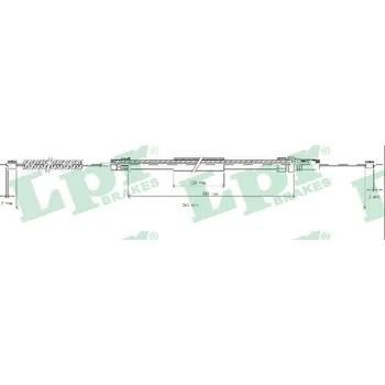 Lanko parkovací brzdy Tažné lanko, parkovací brzda, , 474574, LPR, C0629B