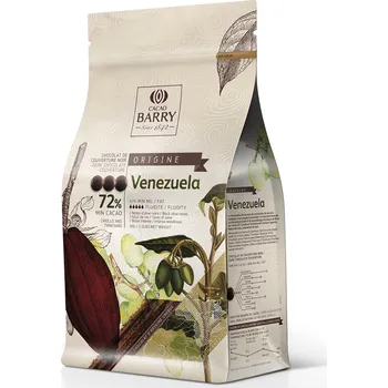 Čokoláda Cacao Barry VENEZUELA Origin couverture hořká čokoláda (72% kakaa) 1 kg - belgická Barry Callebaut