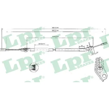 Lanko parkovací brzdy Tažné lanko, parkovací brzda, , 6674204785, LPR, C0444B