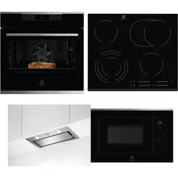 Set domácích spotřebičů ELECTROLUX KOEBP39X + ELECTROLUX EHF6547FXK + ELECTROLUX LFG716X + ELECTROLUX LMS4253TMX