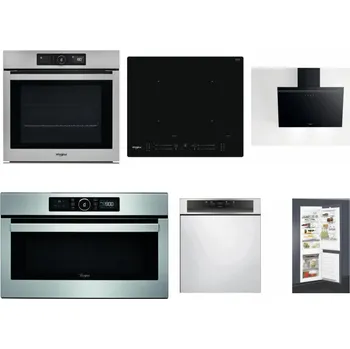 Set domácích spotřebičů WHIRLPOOL AKZ9 9480 IX + WHIRLPOOL WL S7260 NE + WHIRLPOOL AKR 62F LT K + WHIRLPOOL ABSOLUTE AMW 730 IX + WHIRLPOOL WBC 3C34 PF X + WHIRLPOOL ART 65031