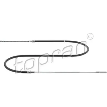 Lanko parkovací brzdy Tažné lanko, parkovací brzda, , 6N0609721E, TOPRAN, 104 023
