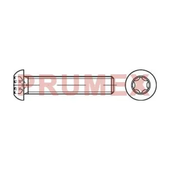 Šroub Šroub s půlkulatou hlavou inbus ISO 7380 M3x30 nerez A2