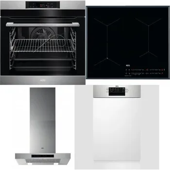 Set domácích spotřebičů AEG BPK742380M + AEG Mastery SenseFry IAE64431FB + AEG Mastery DBB5660HM + AEG Mastery MaxiFlex FEE73517PM