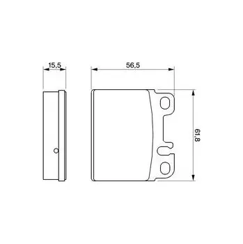 Brzdová destička Sada brzdových destiček, kotoučová brzda, , BOSCH, 0 986 424 051