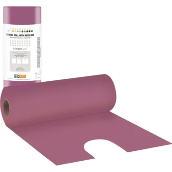 Papírový kapesník Stomatologické ubrousky/bryndáky BOURNAS v roli, 80 ks, různé barvy Barva: vínově červená