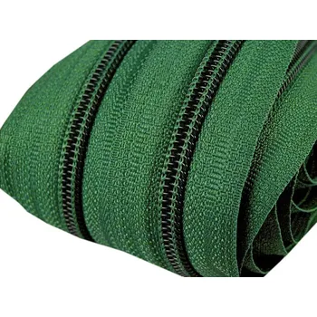Zip Zip spirálový v metráži 5mm piniově zelený