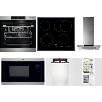 Set domácích spotřebičů AEG BSK792380M + AEG Mastery DirectTouch HK654070FB + AEG Mastery DBB5660HM + AEG Mastery MSB2547D-M + AEG Mastery MaxiFlex FSE73507P + AEG Mastery FlexiShelf SCE818D3LC