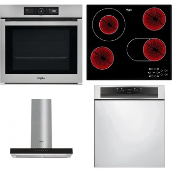 Set domácích spotřebičů WHIRLPOOL AKZ9 9480 IX + WHIRLPOOL AKT 8190/BA + WHIRLPOOL WHBS 62F LT K + WHIRLPOOL WBC 3C34 PF X