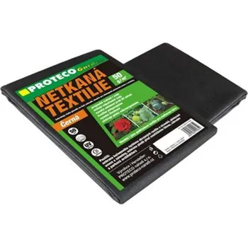 Proteco Netkaná textilie černá 50 g/m2, 1,6 x 5 m