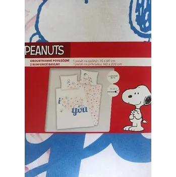Povlečení KSTL Dětské ložní povlečení Renforcé, 140 x 200 cm, 70 x 90 cm Snoopy