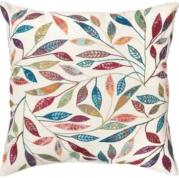 Polštář SCANquilt povlak ART STYLE leaves pestrá 45 x 45 cm