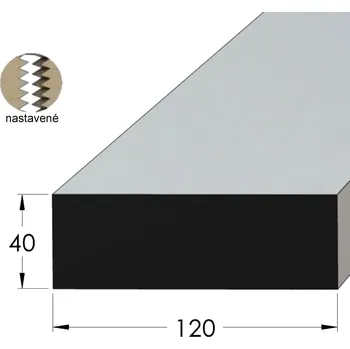 Dřevo Podkladová lať - H 12040 SM /240 nast.