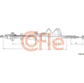 Lanko parkovací brzdy Lanko plynu, , 7556948, COFLE, 1253.4