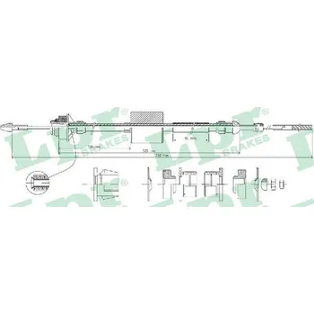 Spojka Tazne lanko, ovladani spojky, , 2150R5, 96110296, LPR, C0527C