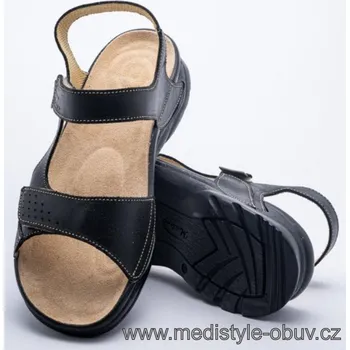 Dámská zdravotní obuv MEDISTYLE VĚRA 1V-T26/4 sandál černý, černá - 42