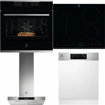 Set domácích spotřebičů ELECTROLUX KOEBP39X + ELECTROLUX LIV63431BK + ELECTROLUX LFT426X + ELECTROLUX EEM48300IX