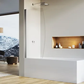 Vanová zástěna RONAL Jednokřídlá vanová zástěna SOLB108505088