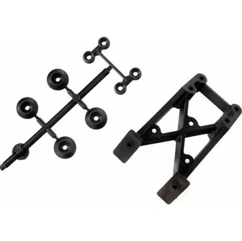 RC náhradní díl MUGEN Seiki Mugen zadním držák křídla +15 - REAR WING MOUNT (+15) - expresní doprava