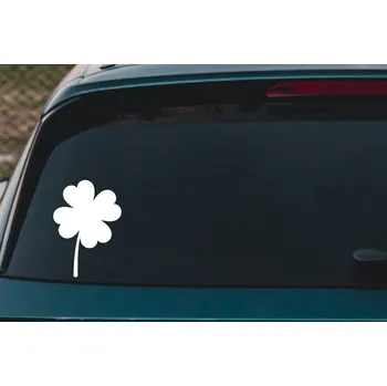 Samolepící dekorace Lepy.cz Samolepka na auto Čtyřlístek Velikost (šířka x výška): 10x14cm, Barevná varianta: Světle modrá