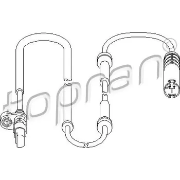ABS Snímač, počet otáček kol, , 34520025724, 34521165535, 34526756376, TOPRAN, 500 984