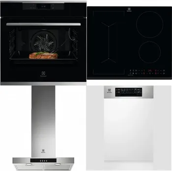 Set domácích spotřebičů ELECTROLUX KOEBP39X + ELECTROLUX LIV63431BK + ELECTROLUX LFT426X + ELECTROLUX EEM43300IX