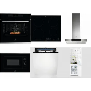 Set domácích spotřebičů ELECTROLUX KOEBP39X + ELECTROLUX LIR60430 + ELECTROLUX LFT426X + ELECTROLUX LMS2203EMX + ELECTROLUX EES48200L + ELECTROLUX LNT3LF18S