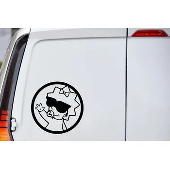 Samolepící dekorace Lepy.cz Samolepka na auto Maggie Velikost (šířka x výška): 15x15cm, Barevná varianta: Levandulová