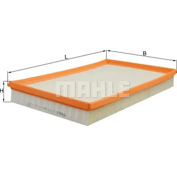 Vzduchový filtr Vzduchový filtr, , KNECHT, LX614