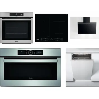 Set domácích spotřebičů WHIRLPOOL AKZ9 9480 IX + WHIRLPOOL WL B8160 NE + WHIRLPOOL AKR 62F LT K + WHIRLPOOL ABSOLUTE AMW 730 IX + WHIRLPOOL WSIC 3M27 C