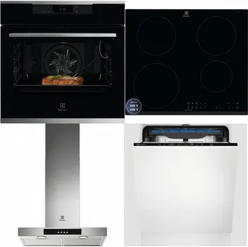 Set domácích spotřebičů ELECTROLUX KOEBP39X + ELECTROLUX LIR60433B + ELECTROLUX LFT426X + ELECTROLUX EES48200L
