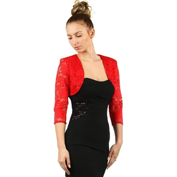 Bolerko TopMode Dámské krajkové bolerko s 3/4 rukávem 517562