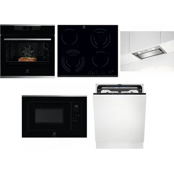 Set domácích spotřebičů ELECTROLUX KOEBP39X + ELECTROLUX EHF6343FOK + ELECTROLUX LFG716X + ELECTROLUX LMS4253TMX + ELECTROLUX EEM69410L