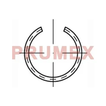 Matice Pojistný kroužek drátěný do díry DIN 7993B 7 mm